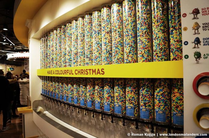 M&M'S World London Bonbonwand