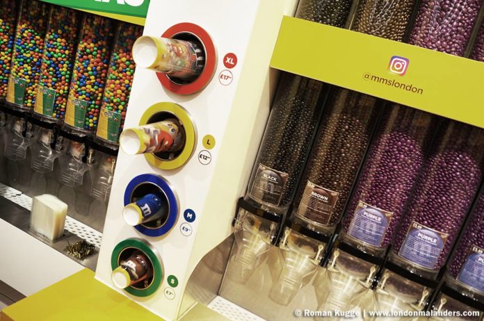 M&M'S World London Bonbonwand