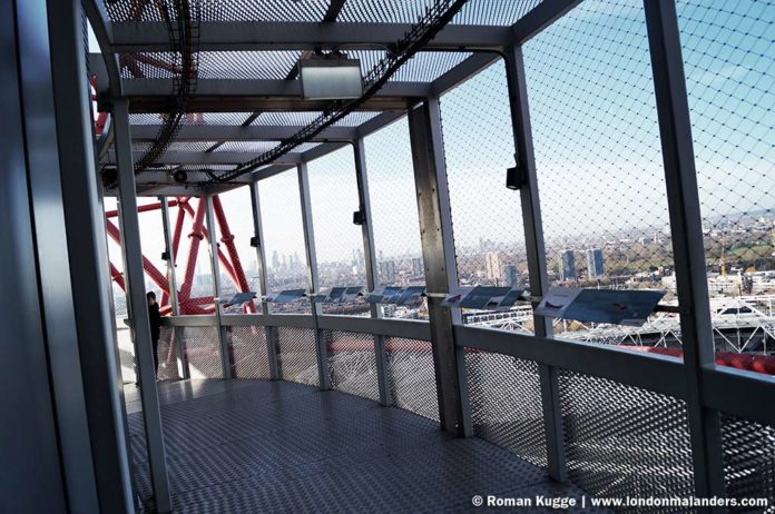 The Orbit Slide Rutsche London Aussichtsplattform Außen