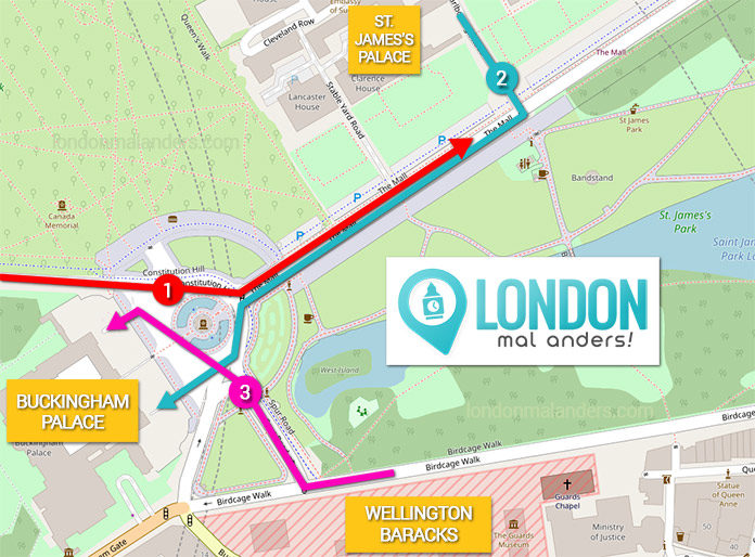 Wachablösung London Ablauf Truppenbewegungen Anfang