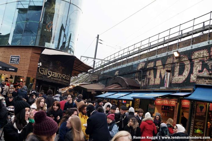 Camden Town Straße vor den Schienen