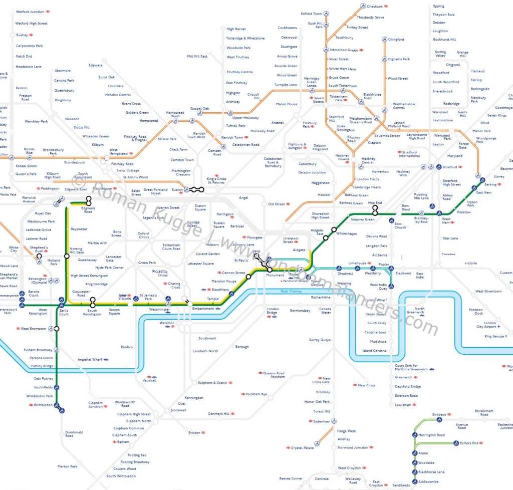 Ostern 2019 U Bahn London