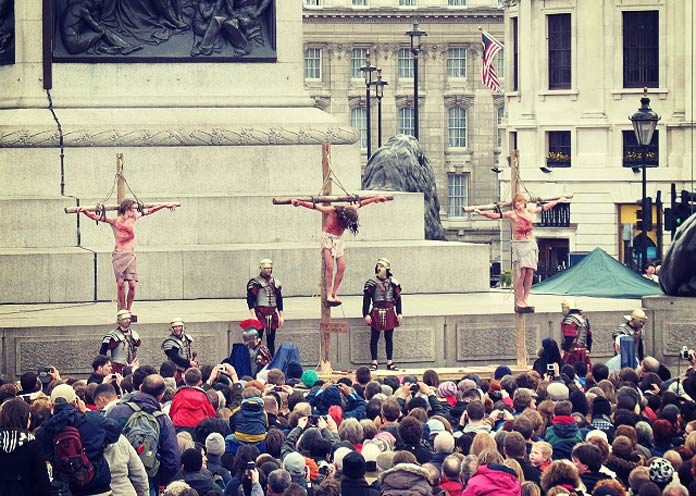 Passion Play Ostern London Trafalgar Square