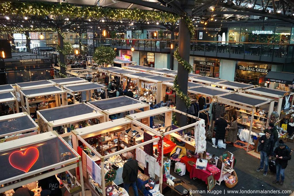Markt London Weihnachten Old Spitalfields