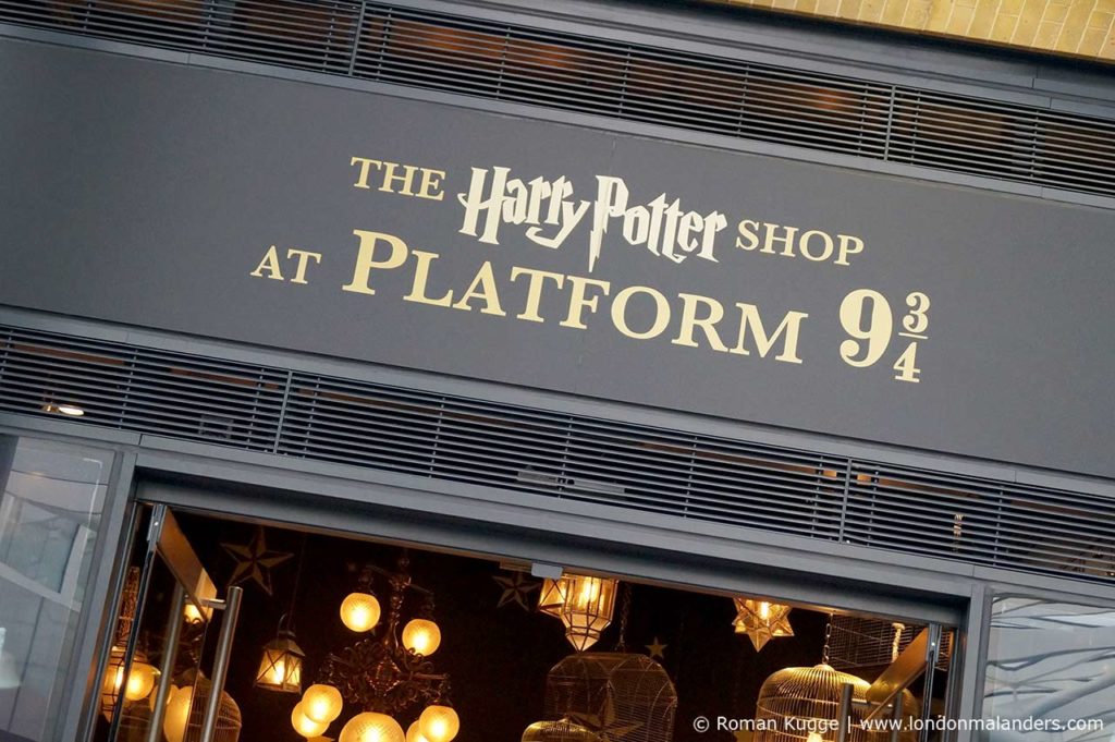 Gleis 9 34 Harry Potter Souvenir Shop London