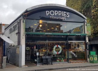 Fish and Chips Restaurants in London: meine Empfehlungen! Poppies Fish and Chips London Camden Town