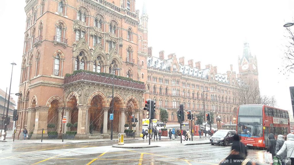 St Pancras Renaissance Hotel London Schnee