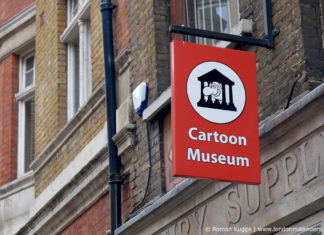 „Cartoon Museum“, das Comic-Museum von London Cartoon Museum London