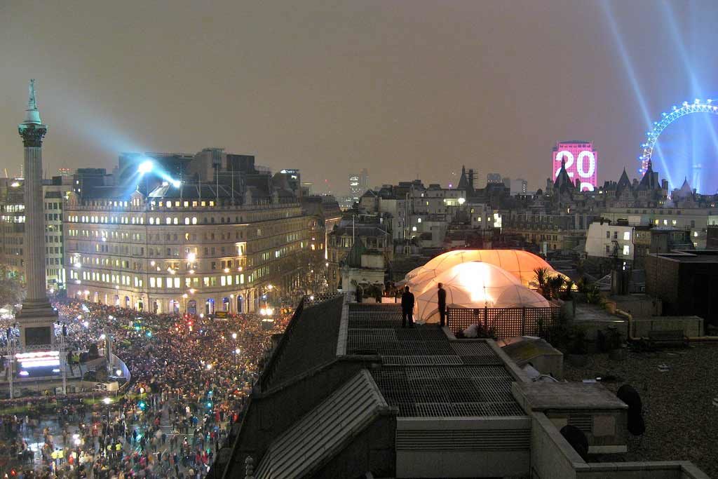 Trafalgar Square London Silvester