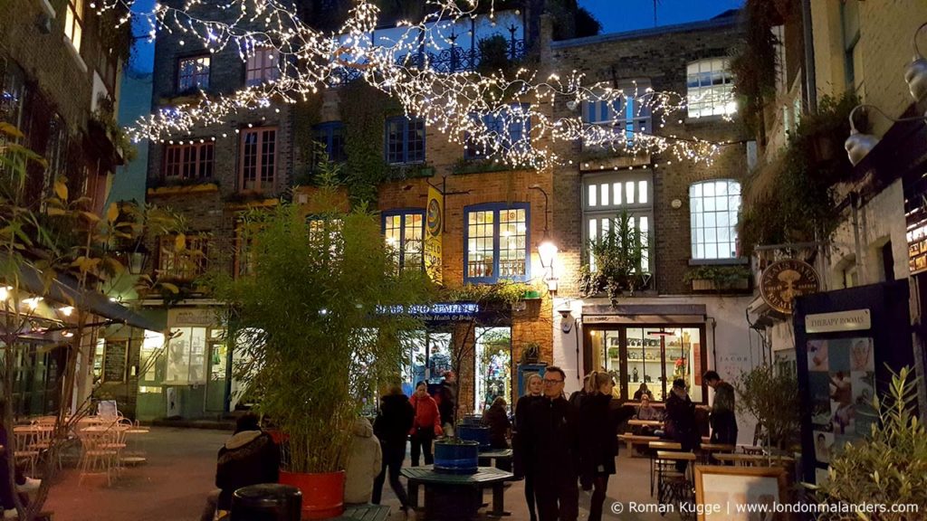 Neal's Yard Weihnachtsbeleuchtung London