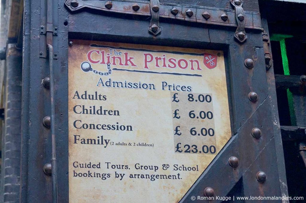 The Clink Prison Museum Gefängnismuseum London