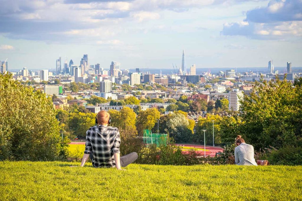 Hampstead Heath Park London Parliament Hill