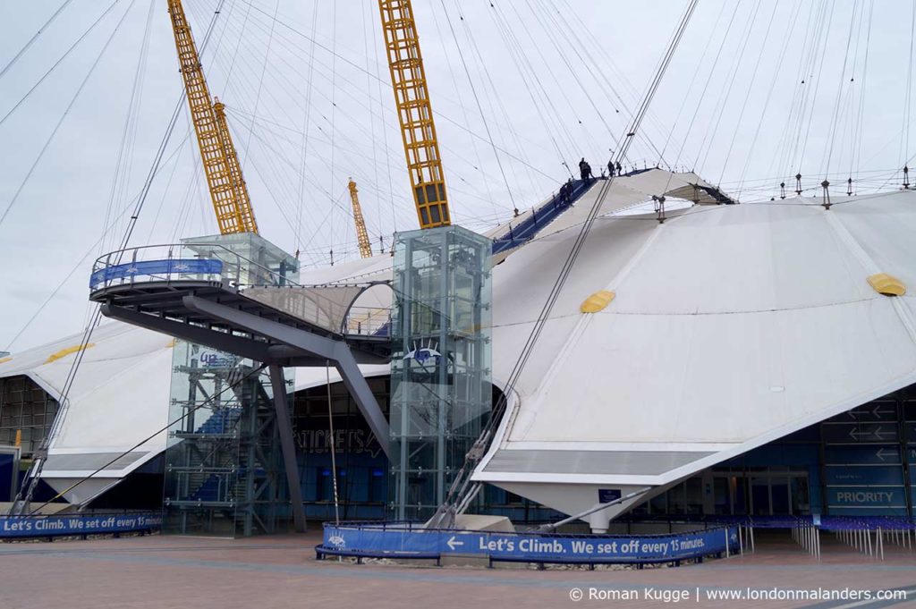 Up the O2 - Klettern auf dem Dach der O2 Arena in London